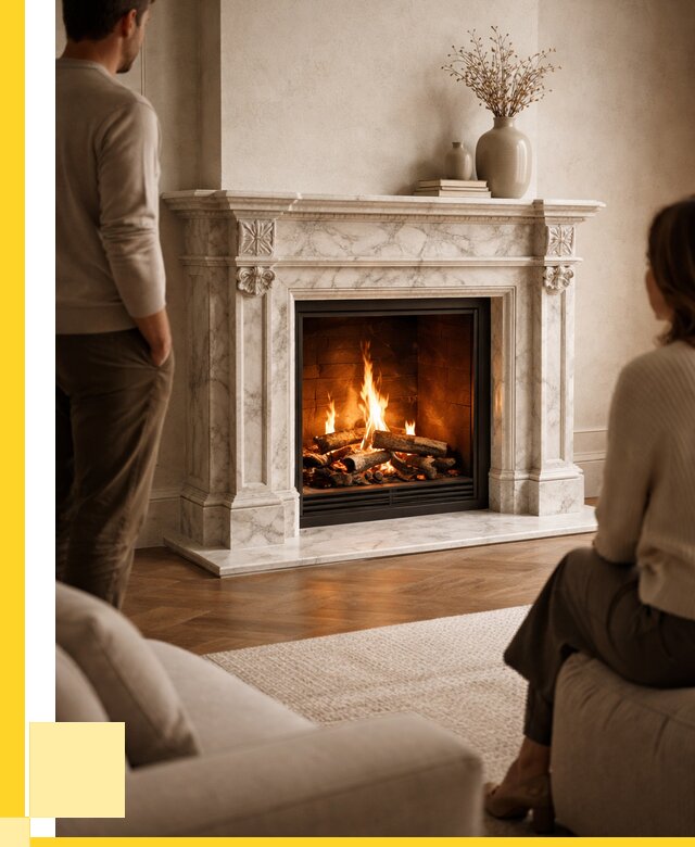 Мраморные камины под ключ в Кореновске от 259100 р. | ЭриданКнв