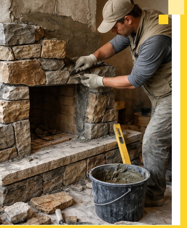 Изготовление и установка каменных каминов под ключ в Кореновске