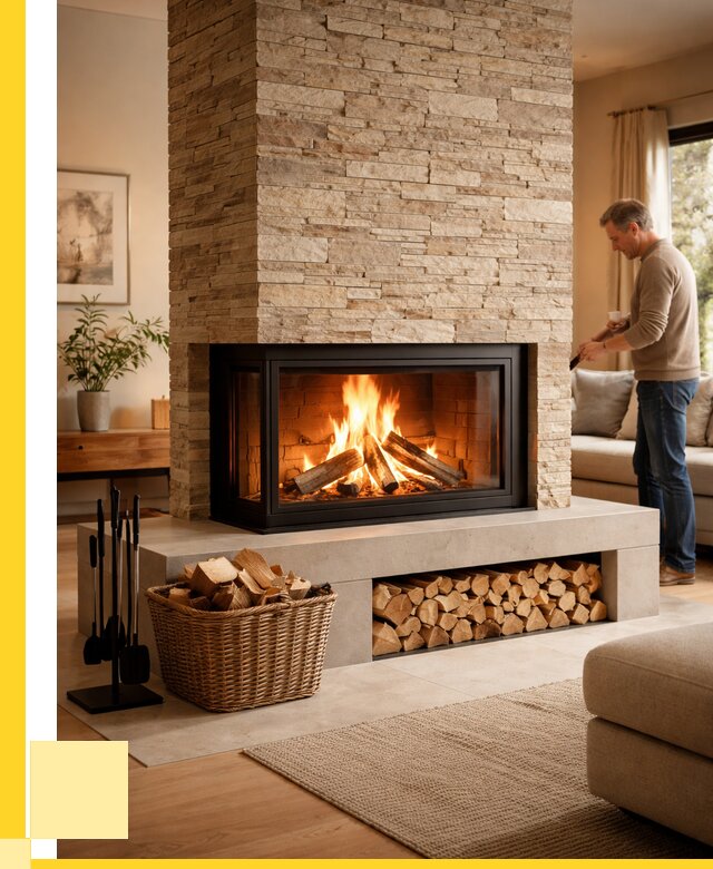 Дровяной камин под ключ в Кореновске от 207280 р. | ЭриданКнв