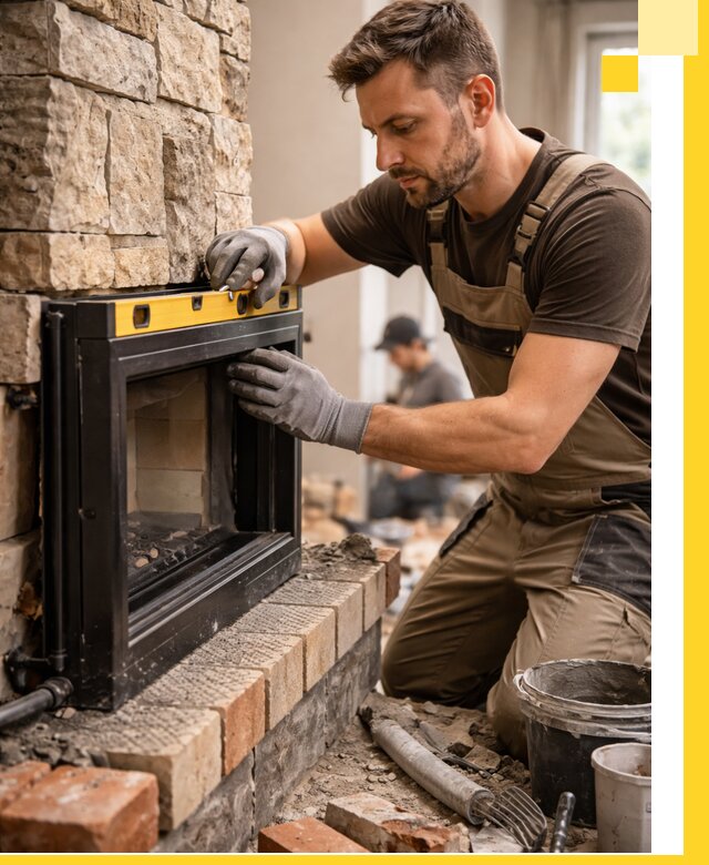 Дровяные камины под ключ в Кореновске: монтаж, обустройство