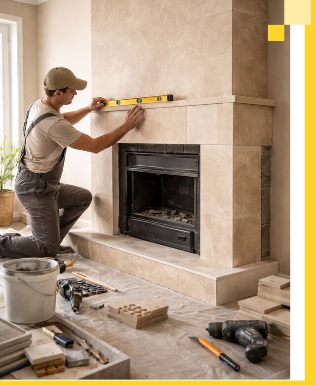 Установка и монтаж каминов в частном доме под ключ в Кореновске