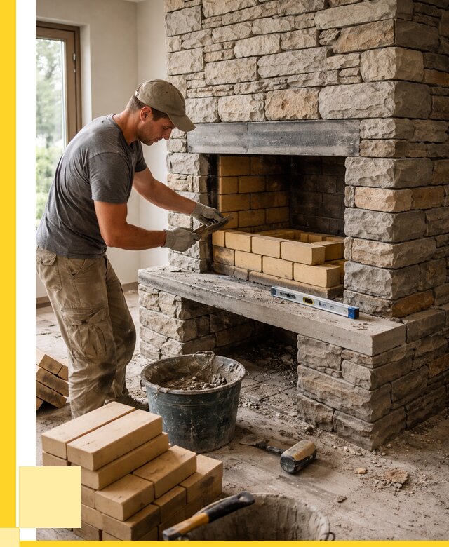 Кладка каминов и камина в Кореновске от 25910 р. ЭриданКнв