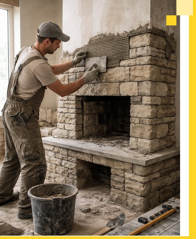 Строительство каминов под ключ в Кореновске от проектирования до монтажа