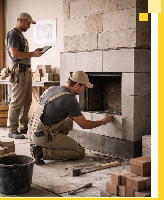 Индивидуальные проекты каминов и каминных систем в Кореновске