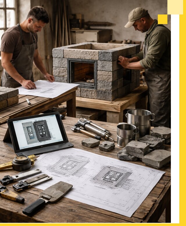 Разработка проектов печей с согласованием и монтажом в Кореновске