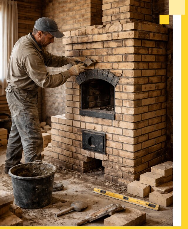 Кирпичные печи под ключ в Кореновске: проектирование и кладка