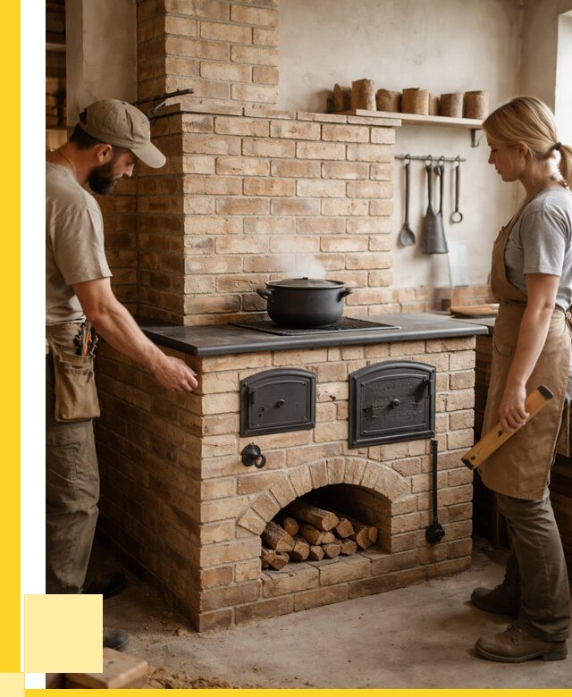 Варочно отопительные печи в Кореновске от 93276 р. | ЭриданКнв