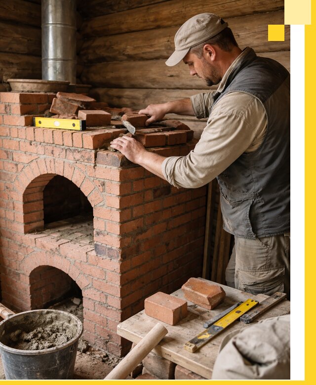 Изготовление и установка русских печей в Кореновске под ключ