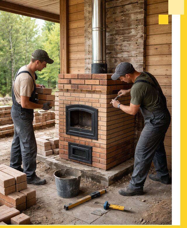 Производство и установка дачных печей под ключ в Кореновске