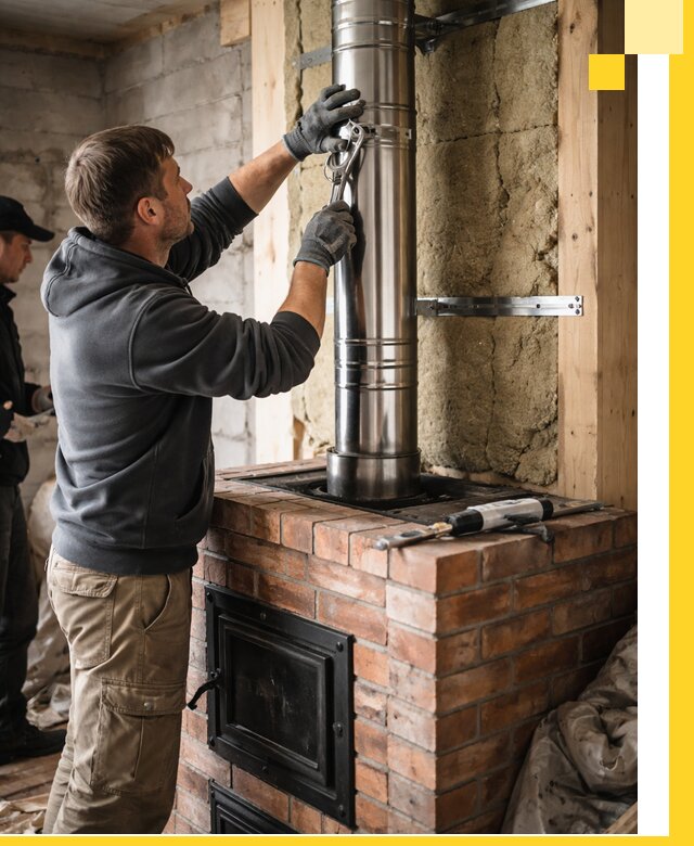 Изготовление и монтаж печей и дымоходов под ключ в Кореновске