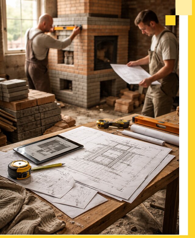 Проекты печей и каминов с индивидуальным дизайном в Кореновске