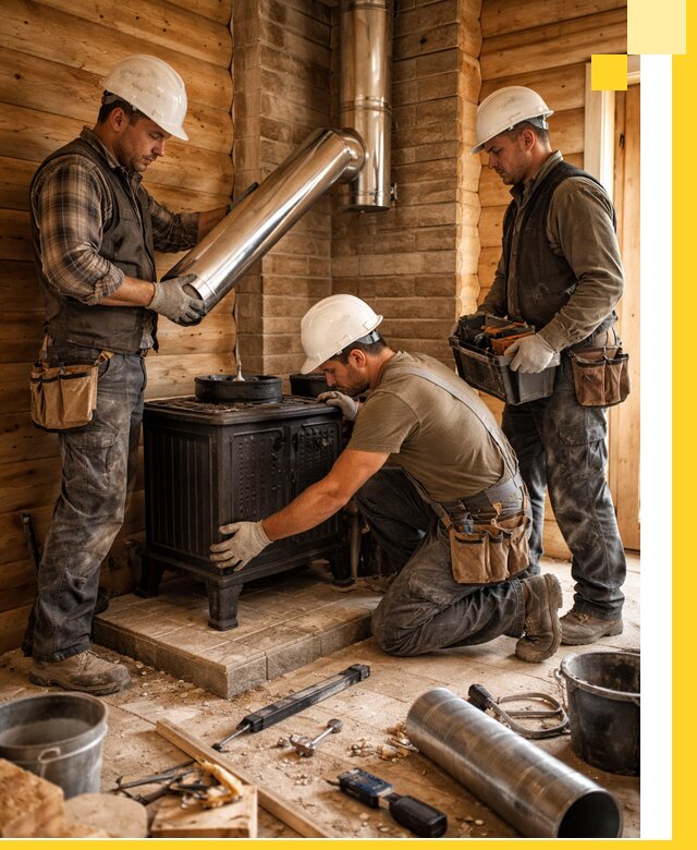 Профессиональный монтаж банных печей и дымоходов в Кореновске