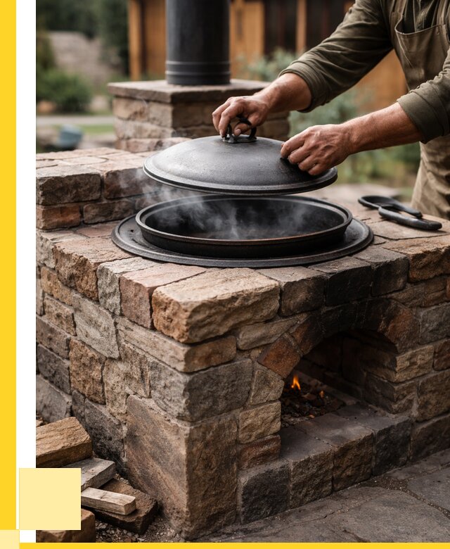 Печи для казана в Кореновске по цене от 18655 р. | ЭриданКнв