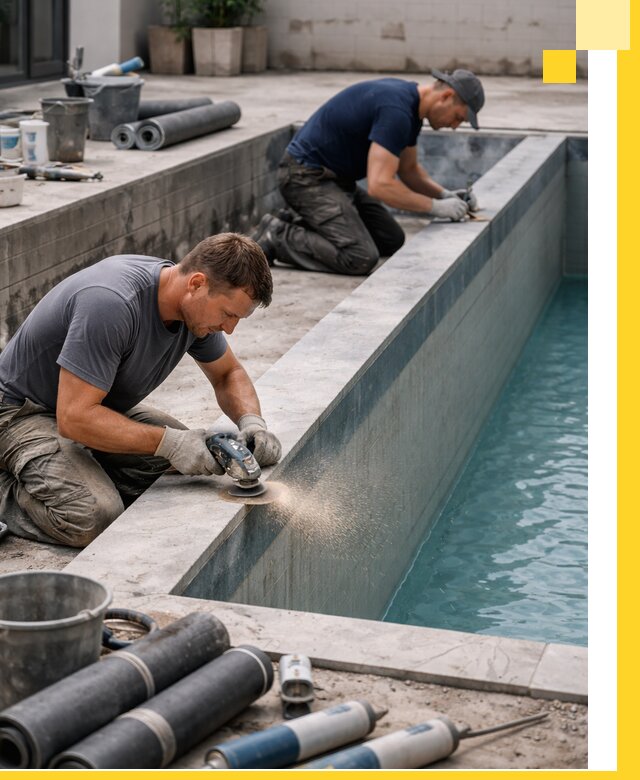 Профессиональный ремонт бассейнов под ключ в Кореновске