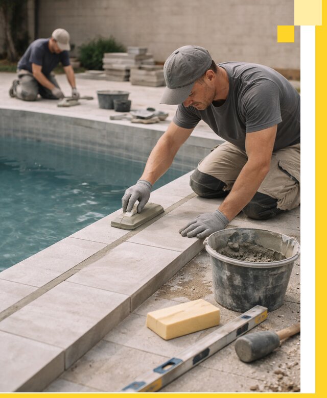 Отделка бассейнов в Кореновске: декоративная отделка и гидроизоляция