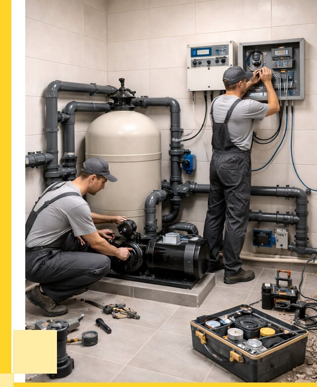 Монтаж оборудования для бассейнов в Кореновске от 41456 р. | ЭриданКнв