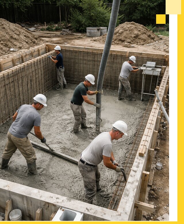 Строительство бетонных бассейнов под ключ в Кореновске