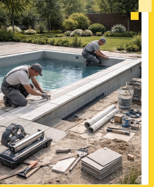 Строительство открытых бассейнов под ключ в Кореновске профессионально