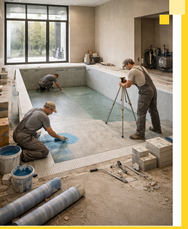 Проект и строительство закрытых бассейнов в Кореновске под ключ