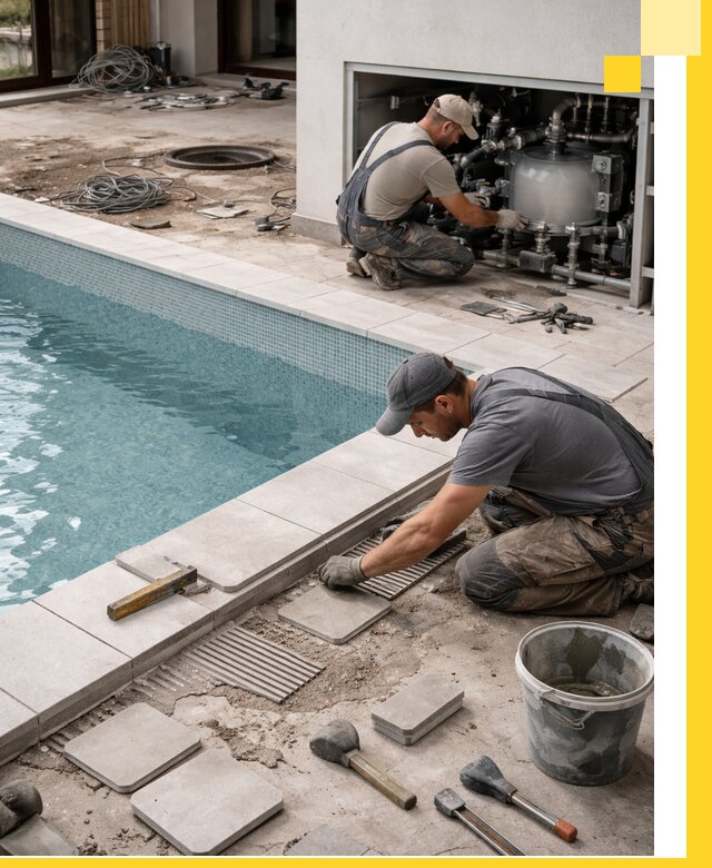 Строительство и монтаж бассейнов в коттедже в Кореновске