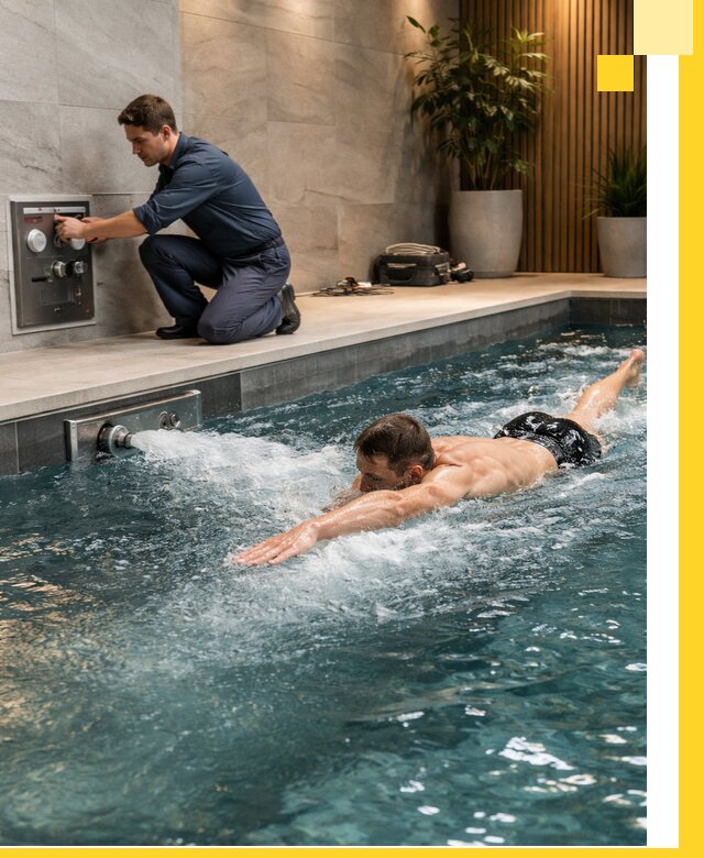 Проектирование и монтаж бассейнов с противотоком в Кореновске