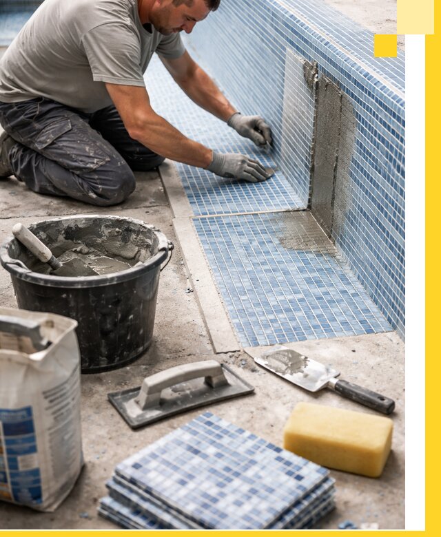 Укладка и ремонт мозаики для бассейнов под ключ в Кореновске