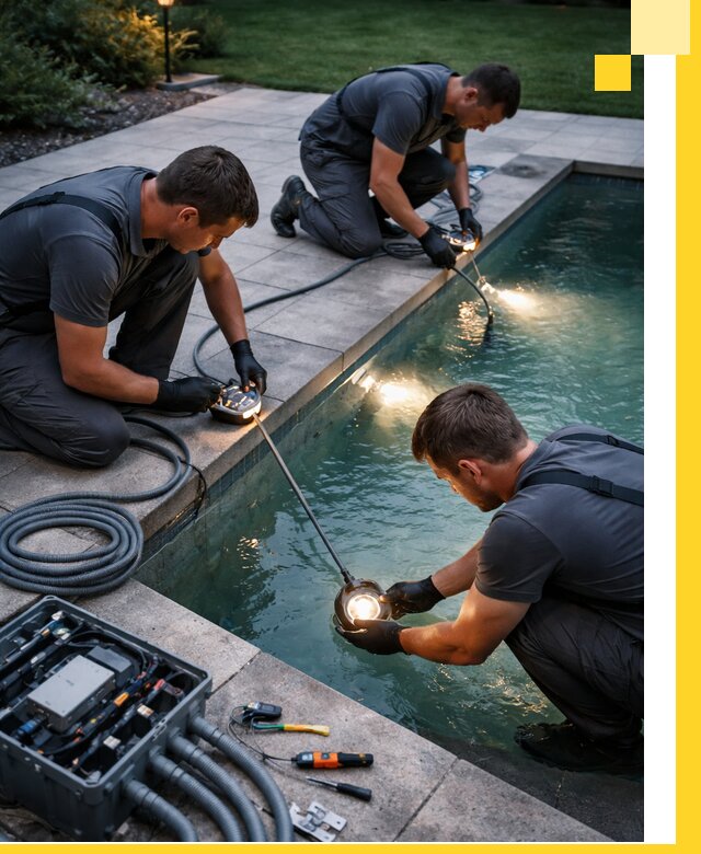 Профессиональное освещение бассейнов в Кореновске: дизайн и монтаж