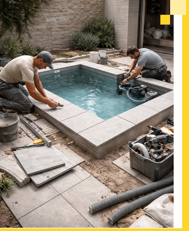 Мини бассейны под ключ в Кореновске, дизайн и установка