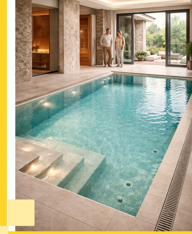 Бассейн во дворе в Кореновске: проект, отделка от 1243680 р. | ЭриданКнв