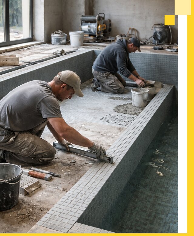 Строительство бассейна в частном доме в Кореновске под ключ