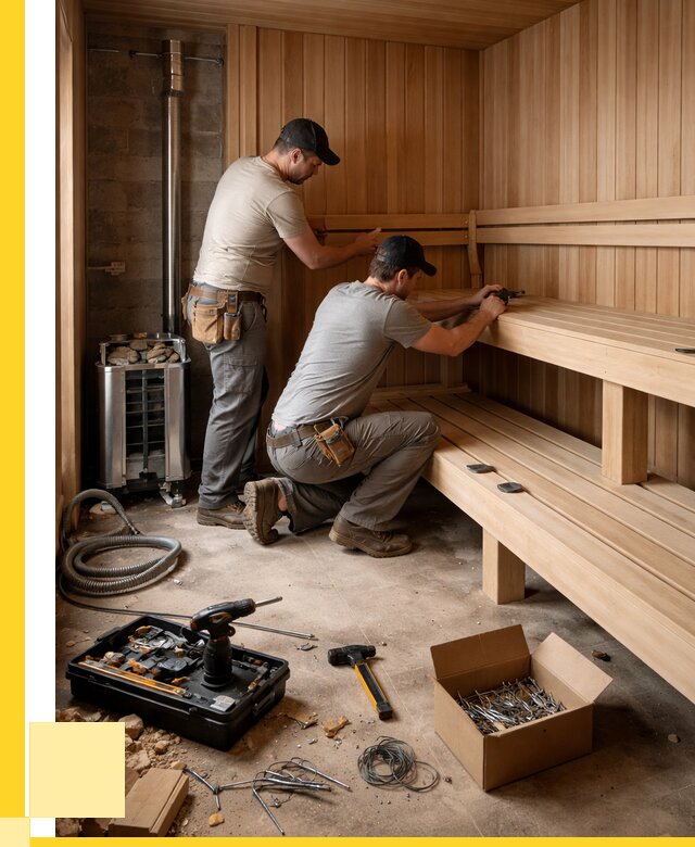 Монтаж саун под ключ в Кореновске от 124368 р. | ЭриданКнв