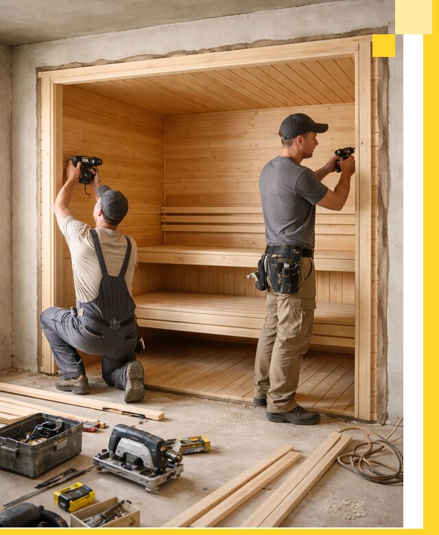 Монтаж саун под ключ в Кореновске — проектирование и установка