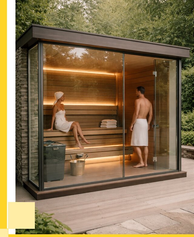 Сауна стеклянная и двери для сауны в Кореновске от 259100 р. | ЭриданКнв