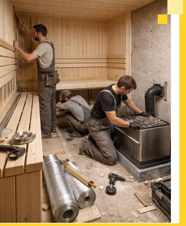 Индивидуальные сауны на заказ в Кореновске под ключ, проект и монтаж