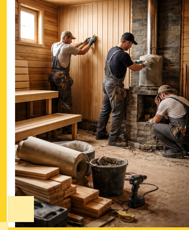 Ремонт бань под ключ в Кореновске от 46638 р. | ЭриданКнв