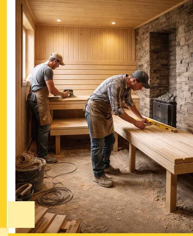 Отделка бани в Кореновске: внутренняя отделка от 3109 р. | ЭриданКнв