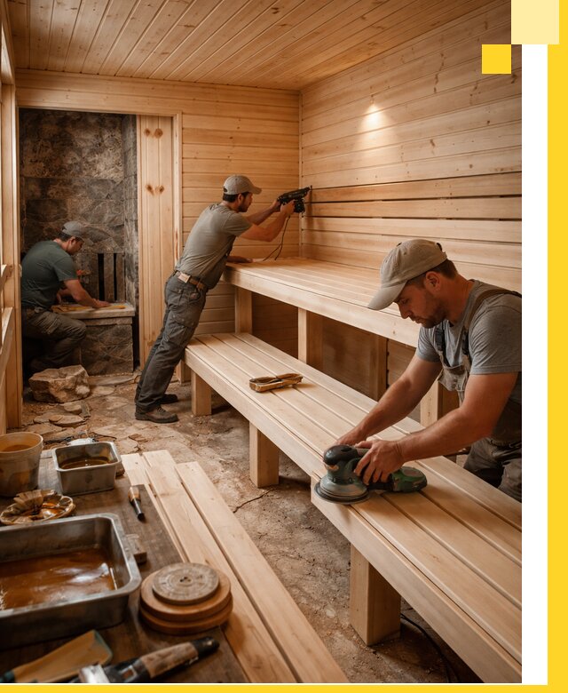 Профессиональная отделка бань в Кореновске под ключ, с гарантией