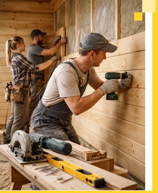 Обшивка бань под ключ в Кореновске: отделка стен и потолков