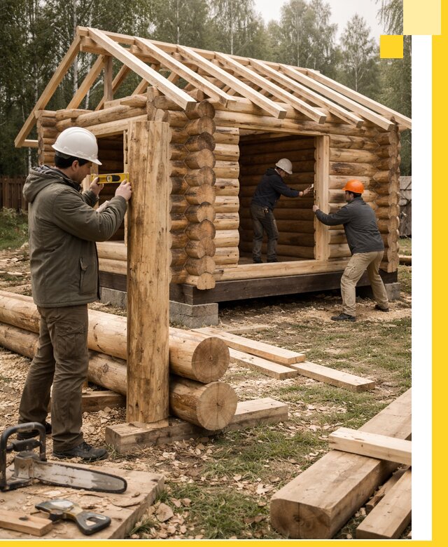 Строительство бань для дачи под ключ в Кореновске с доставкой и монтажом