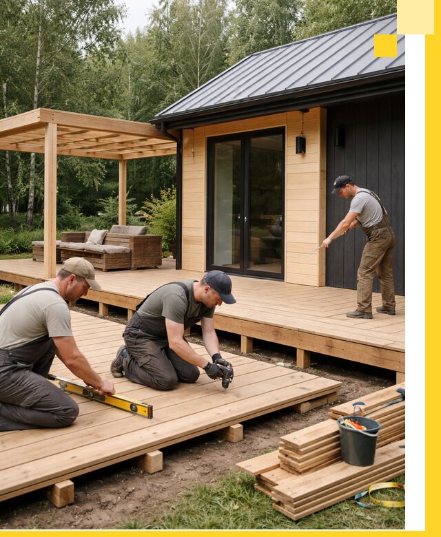 Строительство бань с террасой и бассейном под ключ в Кореновске