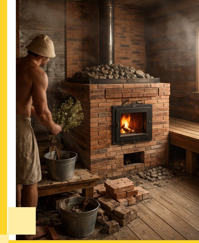 Кирпичные банные печи в Кореновске от 93276 р. | ЭриданКнв