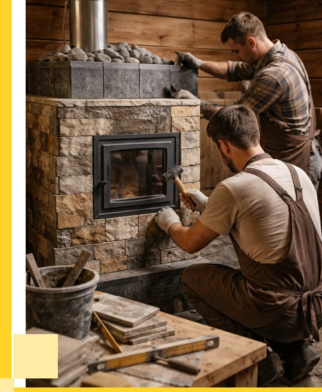 Облицовка банной печи в Кореновске от 15546 р. | ЭриданКнв