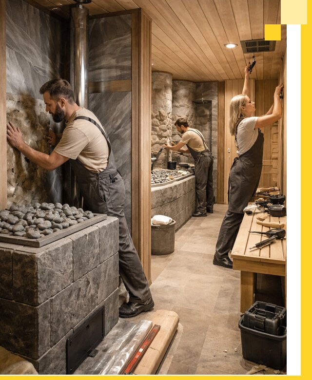 Строительство бань и SPA процедур в Кореновске под ключ и отделкой