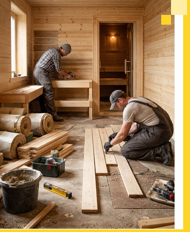 Индивидуальный проект бани с комнатой отдыха под ключ в Кореновске