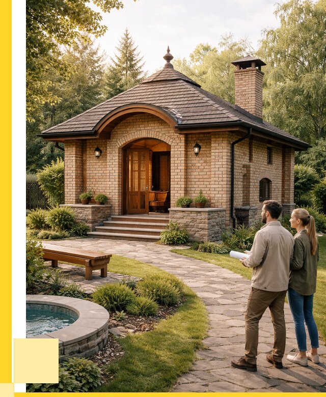 Проект кирпичной бани в Кореновске от 31092 р. | ЭриданКнв