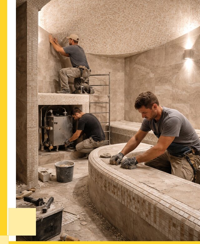 Монтаж хамамов под ключ в Кореновске от 259100 р. ЭриданКнв