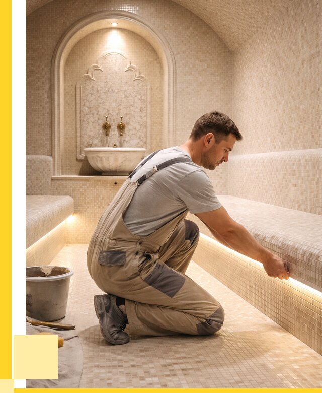 Отделка хамамов под ключ в Кореновске от 5700 р. | ЭриданКнв