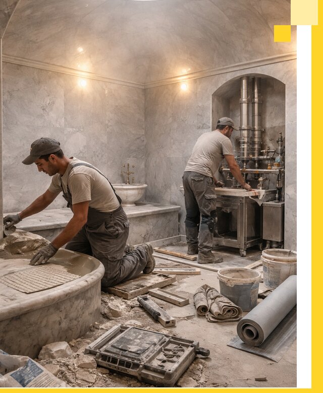 Строительство турецких бань хаммам под ключ в Кореновске