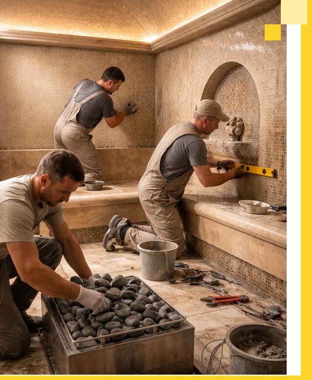 Проектирование и строительство хамама и сауны в Кореновске