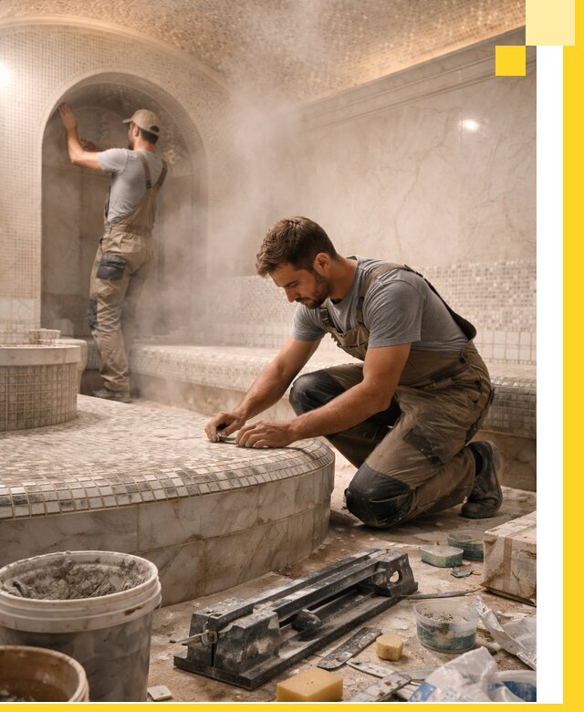 Профессиональный дизайн хамама и SPA под ключ в Кореновске